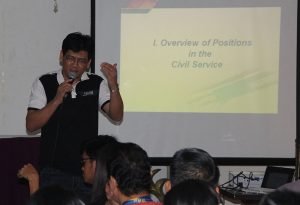 Mr. John Esar T. David, Acting Director II CSC FO discusses 